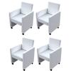 White Swivel Chair (batch of 4) 160185