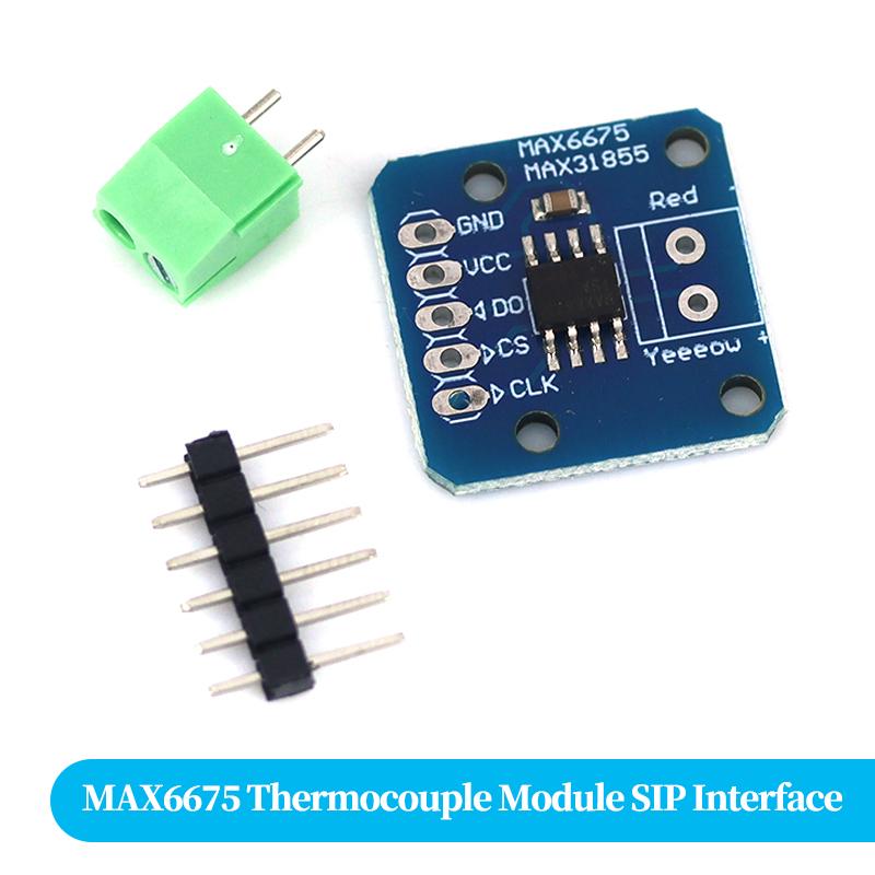 1pcs MAX6675 MAX31855 K-Type Thermocouple Module SIP Interface Industrial High Temp Sensor PCB