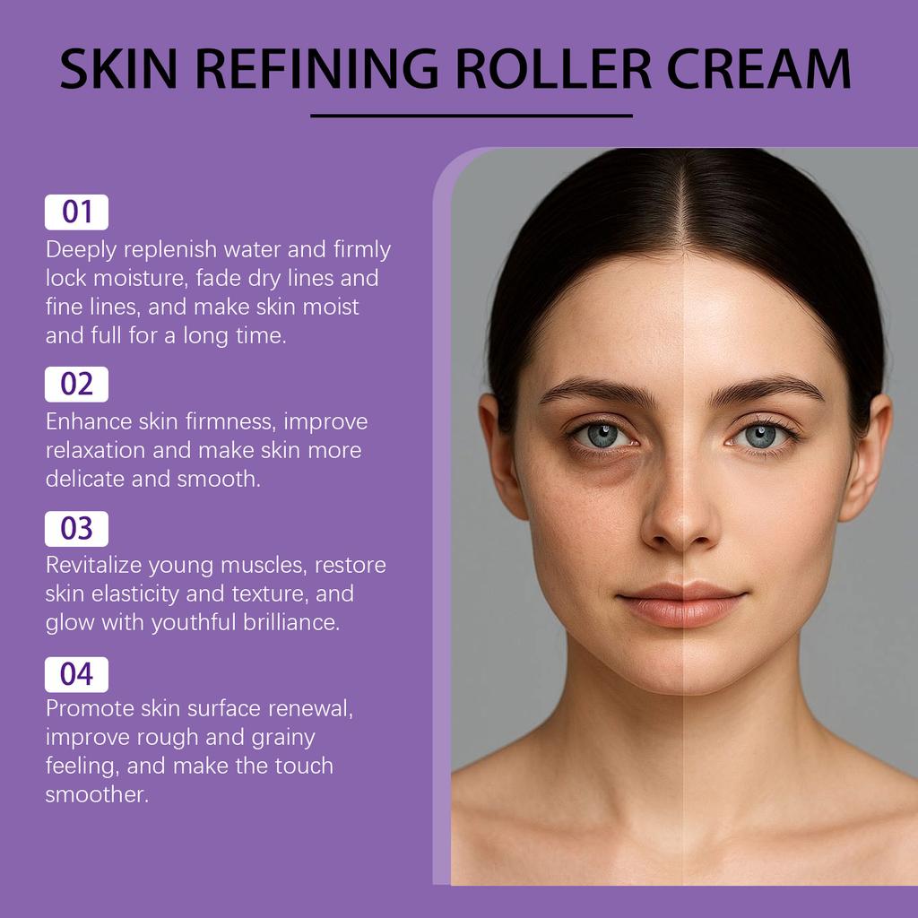 Zyvarn Roll-On Facial Care Cream Moisturizing Refreshing Smooth Elastic Lightweight Skin Care Cream
