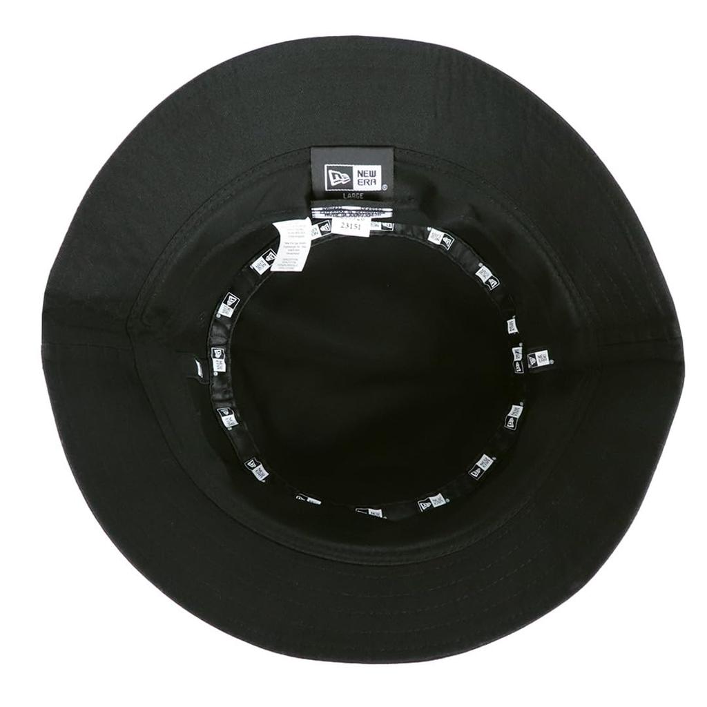 New Era Bucket Hat Unisex Logo Black M