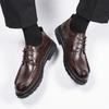 Retro Men's Business Leather Shoes Minimalist Gentleman Style Shoes Fashion Party and Business Office  Suit Shoes