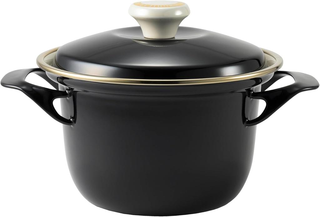 Fuji Enamel EX 16cm Cocotte, Black