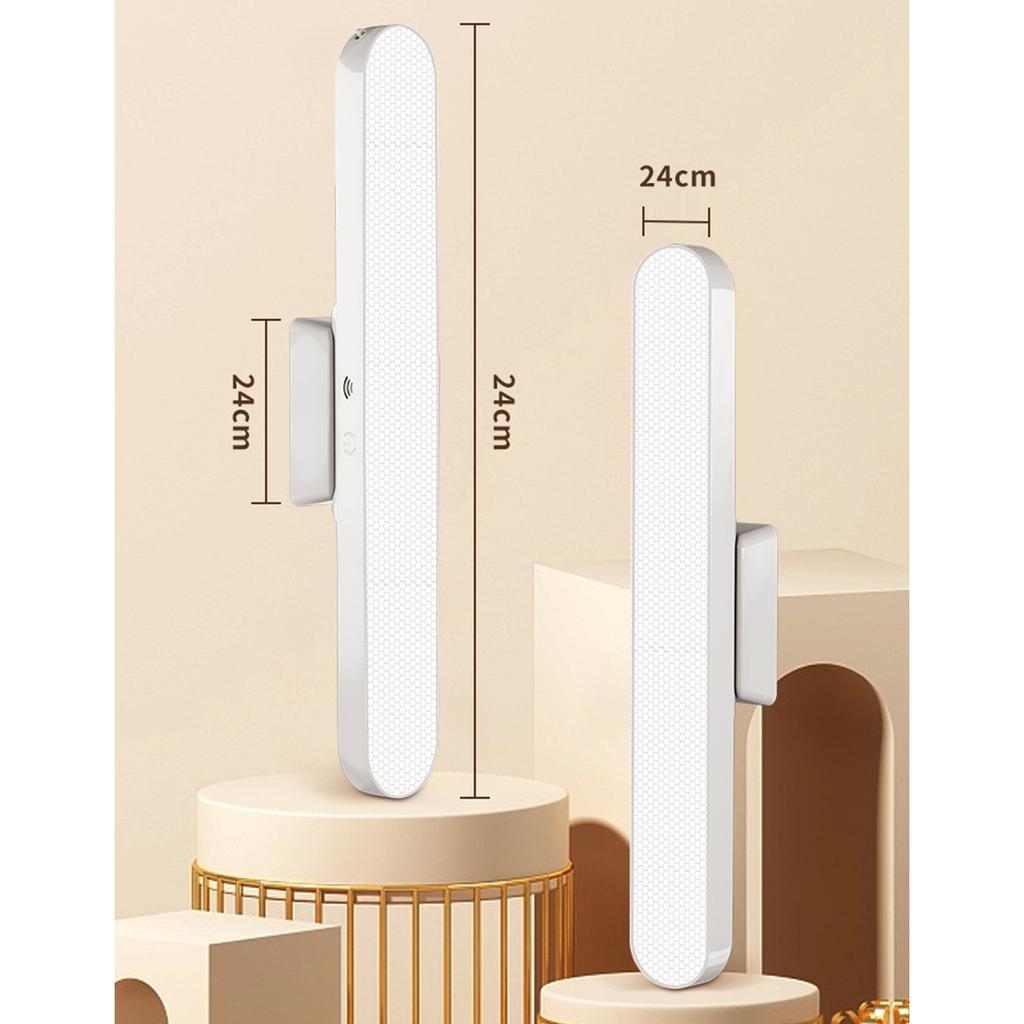 Creative remote control LED cool lamp, dual-purpose charging and plugging, three color temperatures adjustable, student gift