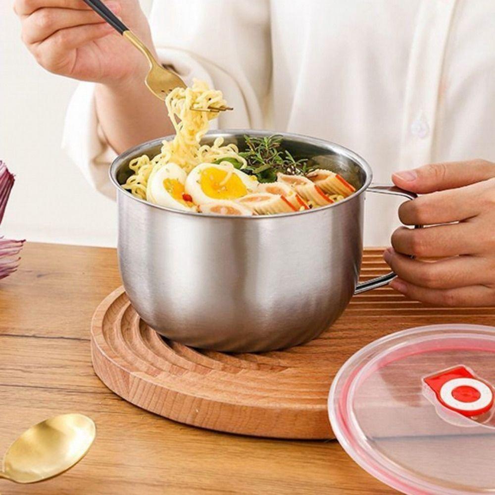 316 Stainless Steel Ramen Bowl Large Capacity Student Lunch Box  Canteen