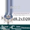 Außen-Ø 20mm Aluminiumlegierung Flache Unterlegscheibe Abstandshalter mit M6/M8/M10/M12 Innenloch - Metallwellenbuchse Isoliersäule.