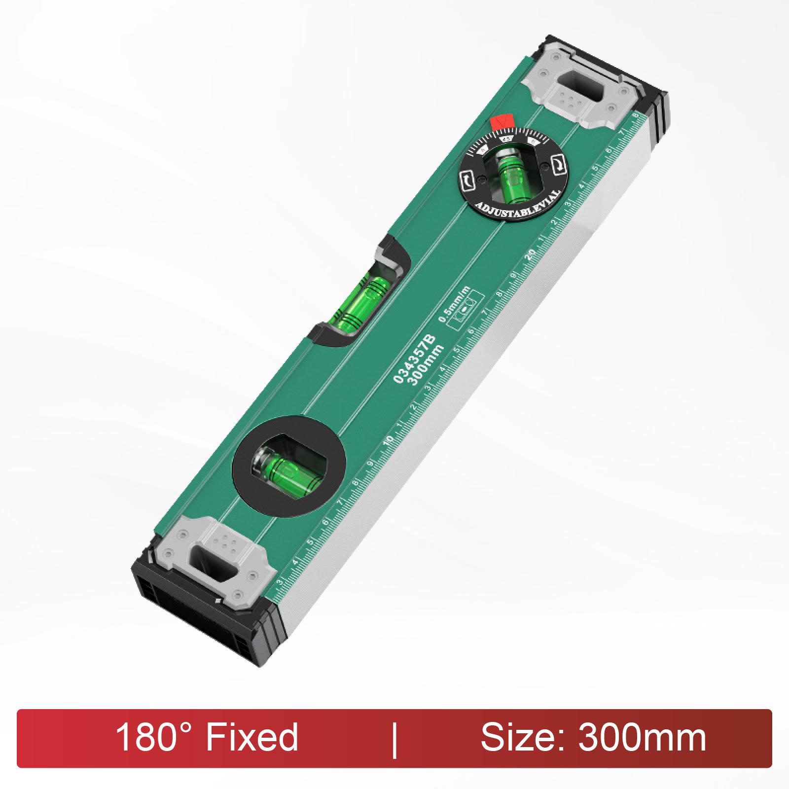 Q01-2 Magnetic Spirit Level Aluminum Alloy Bubble Level Carpenter Level High Precision Shockproof Level 300 1000mm (as the picture,Standard&Pro-grade-300mm)