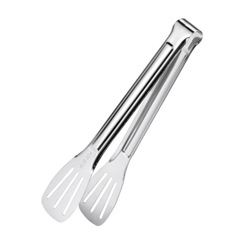 304 Stainless Steel Clip Cold Leather Food Clip Thickened and Anti-Scald Special Steak Tong for Barbecue and Baking