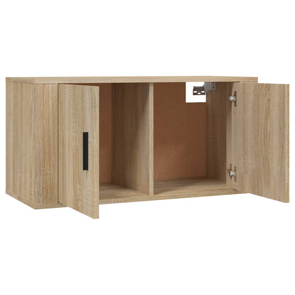 3 Piece TV Cabinet Set Sonoma Oak Wood Based Material