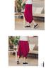 2018 Summer Men's Cotton Linen Casual Pants, Nine-Point Style, Plus Size, Low Drop Crotch