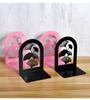 Chinese Style Ancient Architecture Metal Bookends: Decorative Desktop Ornaments and Book Support Clips