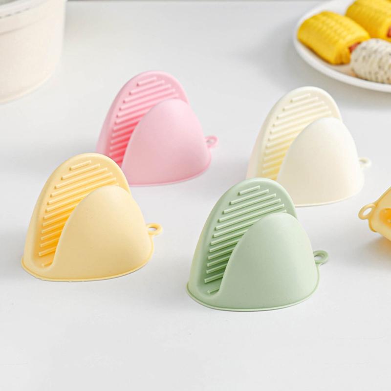Thickened Silicone Heat Resistant Gloves Non Slip Oven Mitts Microwave Safe Kitchen Gloves For Baking Cooking