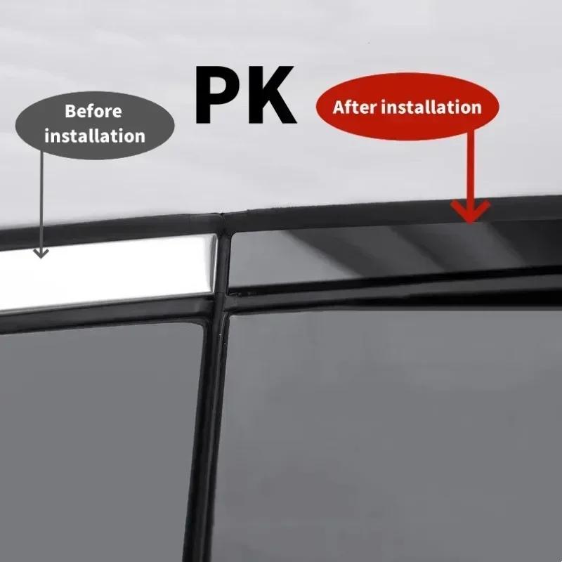 PVC Car Edge Protector Sticker Universal Fit for Automotive Window Trim and Side Molding DIY Bodywork Decoration Black Line Tape