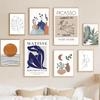 Abstract Minimalist Matisse Picasso Line Couple Wall Art Canvas Painting Posters And Prints Wall Pictures For Living Room Decor