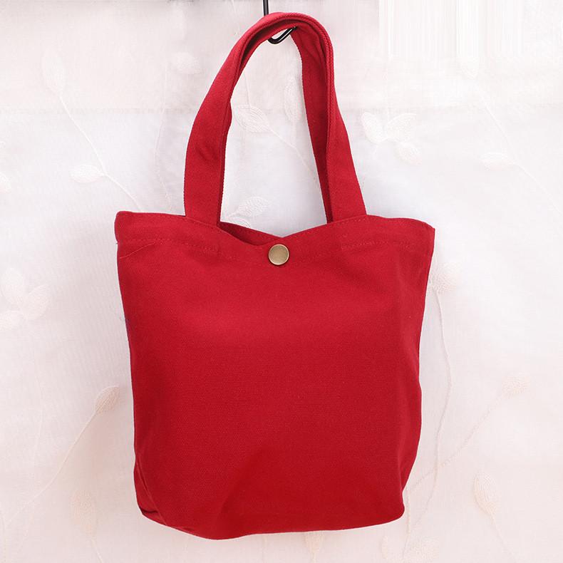 Canvas Portable Handheld Bag With Insulation For Travel And Lunch Use
