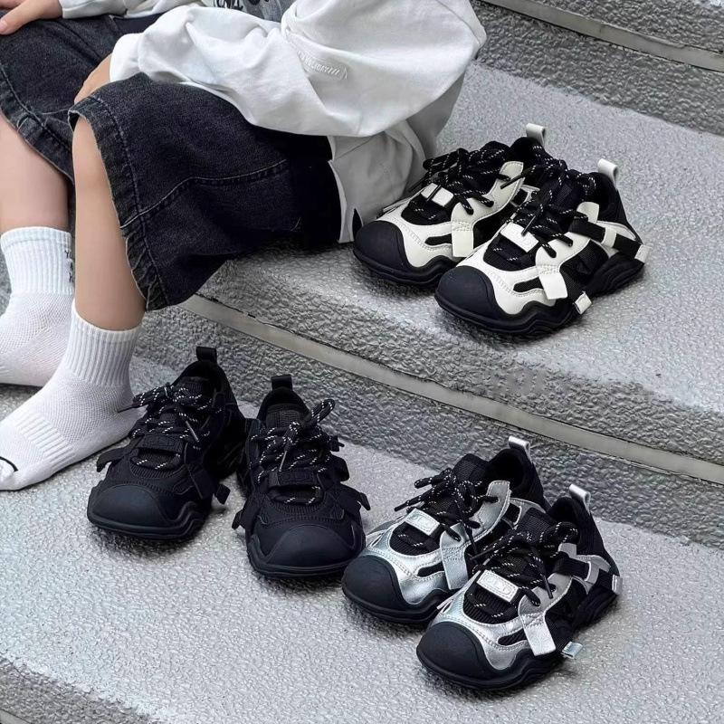 Kids' Genuine Leather Sports Shoes for Boys and Girls - Breathable and Casual Outdoor Sneakers