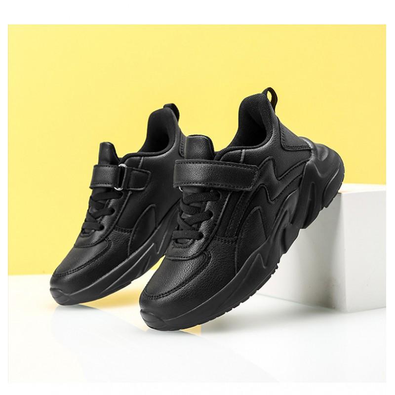 Kids White Sneakers Boys Girls Casual Running Shoes With Lightweight MD Sole