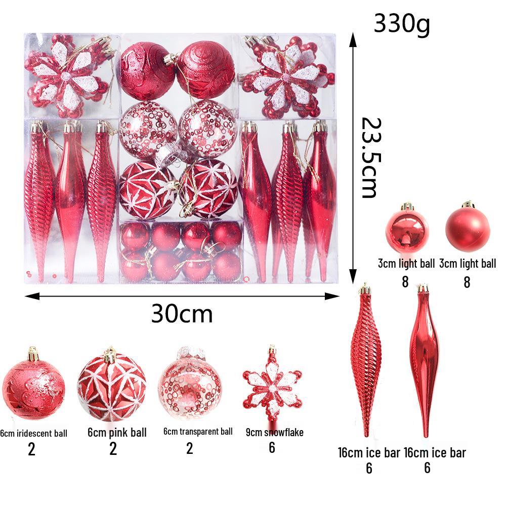 Christmas Tree Ornament Set: Nine Painted Macaron Candy Color Irregular Balls