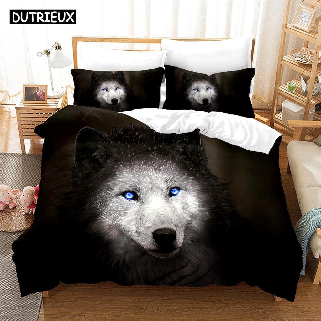 3D Wolf Bedding Sets Duvet Cover Set With Pillowcase Twin Full Queen King Bedclothes Bed Linen