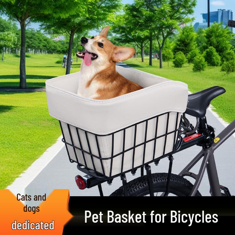 Rear Rack Basket Pet Seat for Mountain Bikes