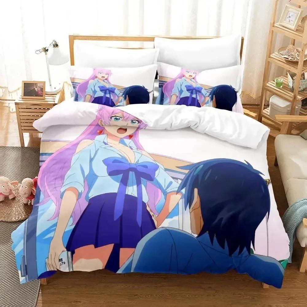 Anime Mehr als ein verheiratetes Paar, aber keine Liebenden Bettwäsche-Set für Jungen und Mädchen, Twin Queen Size, Bettbezug, Kissenbezug, Bett, Kinder, Erwachsene