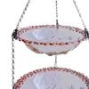 Bird Feeder for Garden, Hanging Bath Ornament, Double Layer Feeder, Garden Bath,