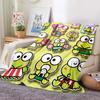 3D Printed Big -eyed Frog Card Kero Kero Keroppi Blanket Living Room Bedroom Sofa Cover Blanket Children's Nap Sleeping Blanket