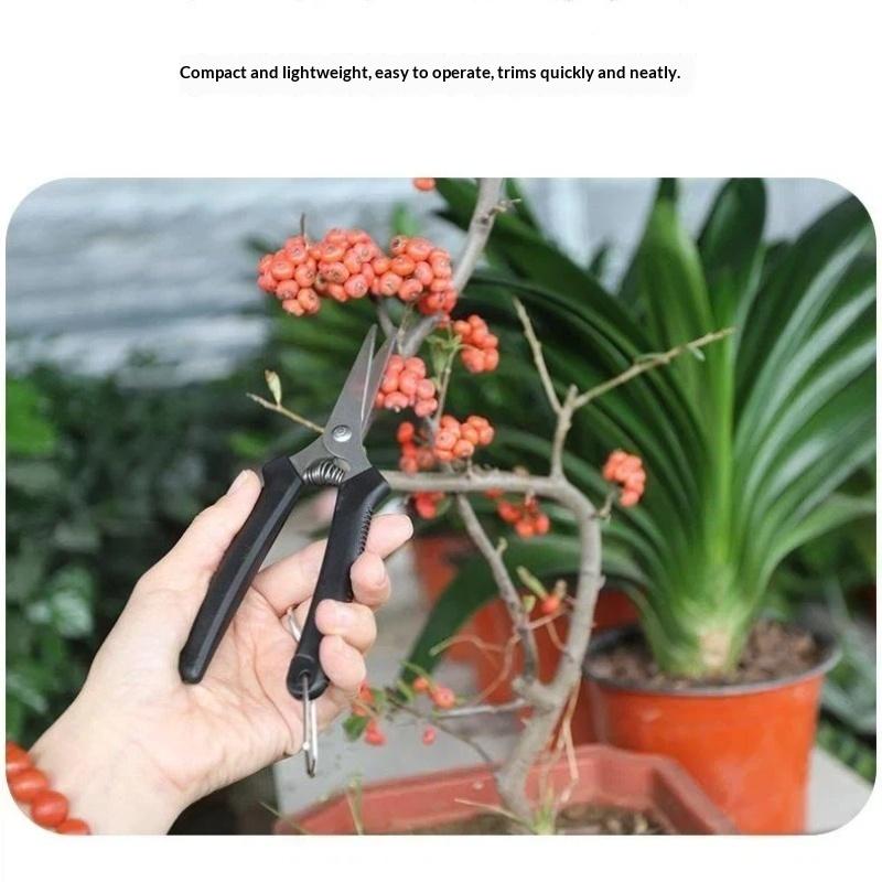 Stainless Steel Fruit Picking Shears With Sharp Blades Non Slip Handles For Gardening Harvesting Fruits Vegetables Flowers