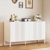 Sideboard mit 4 Türen, Moderne Buffetschrank Mehrzweckschrank mit Verstellbare Ablage, Griffloses Design