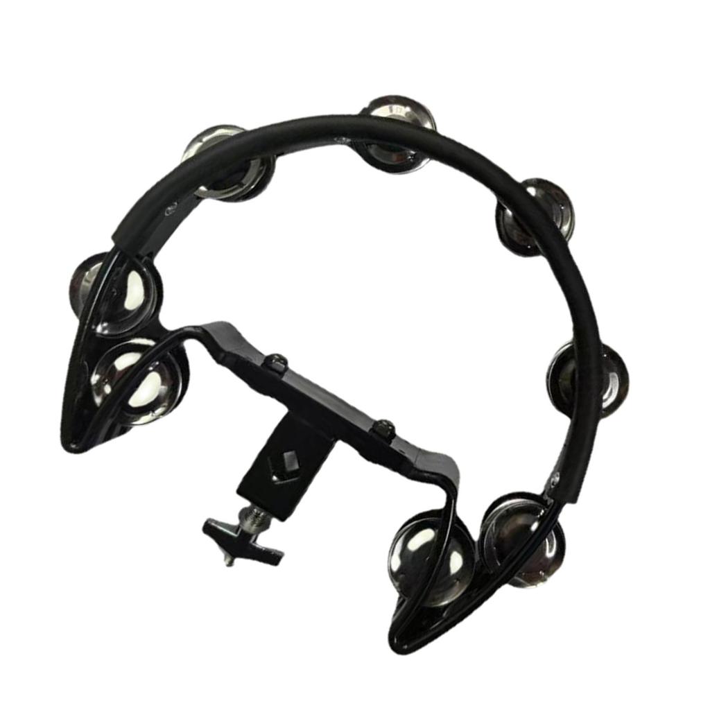 Hi-Hat Tamburin Schlagzeug Montierbares Metallinstrument Edelstahl Shaker für