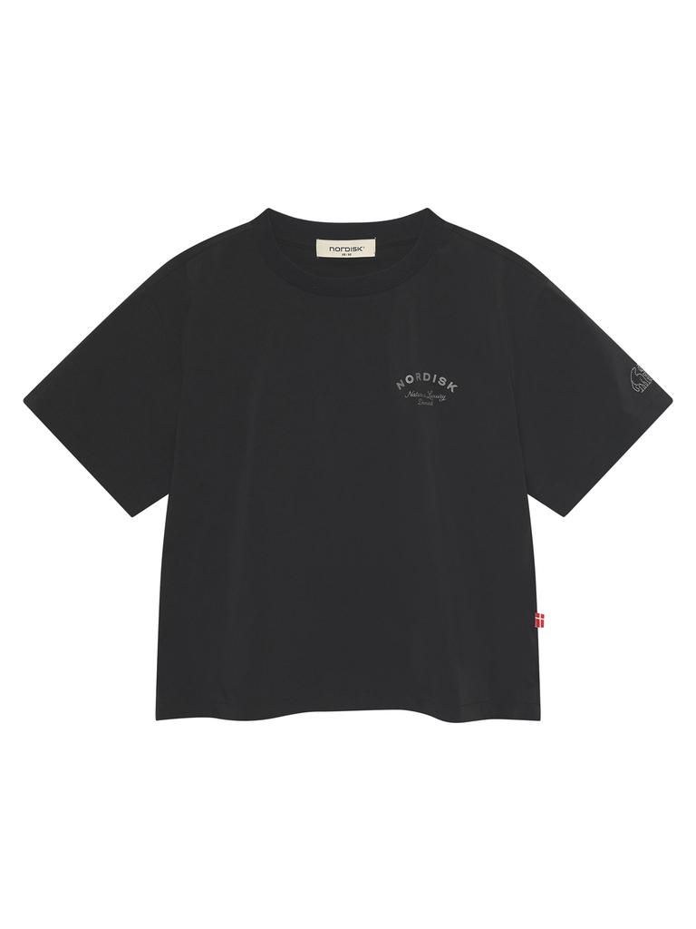 NORDISK Hygge Cool Light Graphic Round Short Sleeve T-Shirt - W_Black