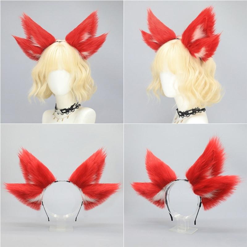 Beast Ear Headbands Halloween Maid Hairhoop Role Playing Styling Hairdband Costume Accessories Cosplay Headpiece