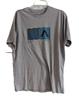 RVCA Herren Grafik ; XL Grau Street Style Skate Beach Print T-Shirt Unisex T-Shirt