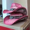 Western Cowboy Rose Red Love Accessories Thickened Summer Cowboy Hat Sun Hat 2025 New Knight Hat Cowboy Men and Women