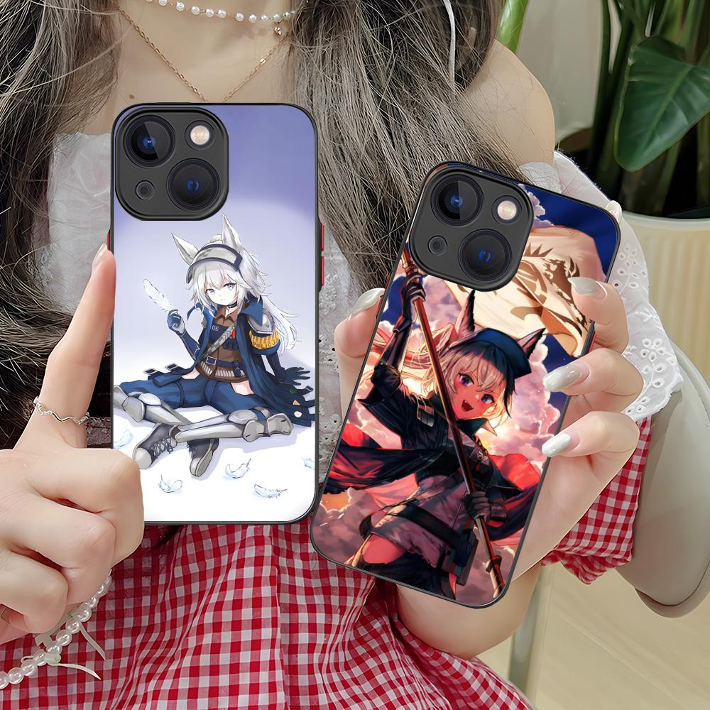 Arknights Grani Silicone Mobile Phone Case for iPhone 17 16 15 14 13 12 11 X XR XS Air Pro Max Plus Mini Colorful Cover