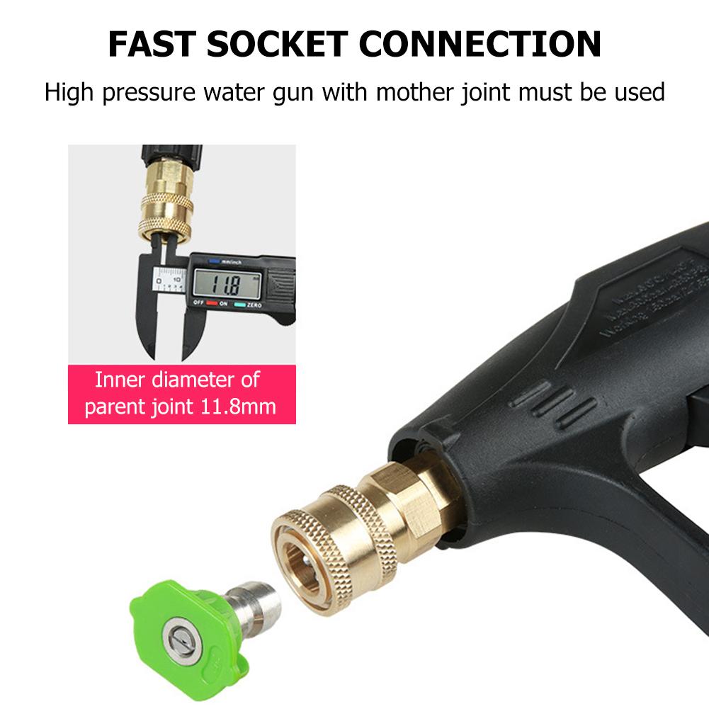 5pcs 1/4inch Quick Connect Garden High Pressure Washer Spray Nozzle 0 15 25 40 Degree Watering Soap Nozzle Tip Garden Cleaning
