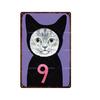 Cute Animal Funny Cat Metal Signs Vintage Metal Sign Painting Plate for Bar Club Pet Shop Decor Retro Poster Wall Decor Painting