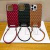 Simple Polka Dots Are Suitable for VIVO V30E Mobile Phone Case, New Y36 Leather Pattern S19PRO Personalized Hand Rope, Couple Model.