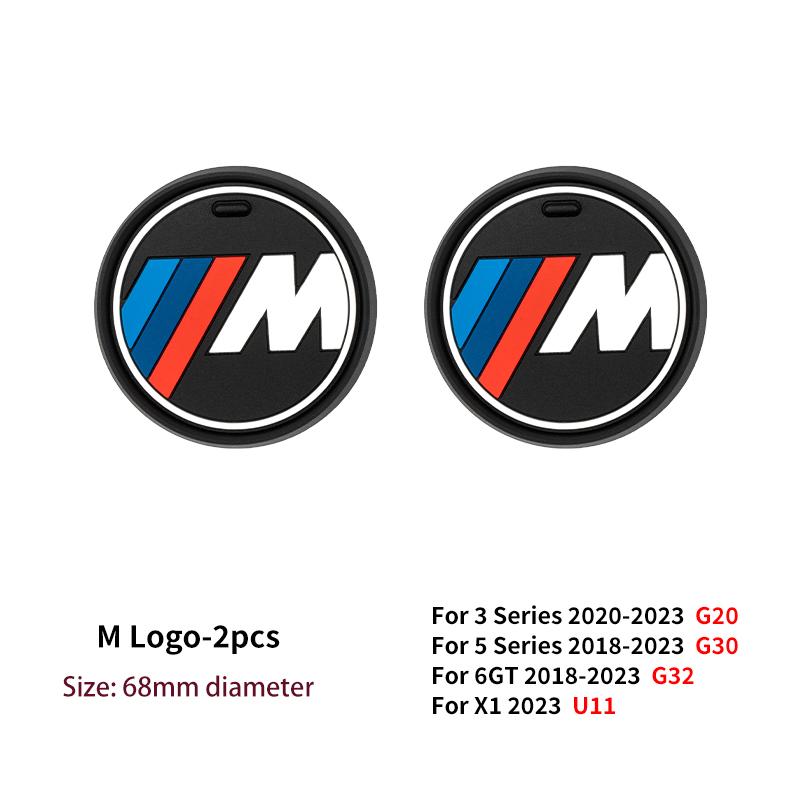 

2025 Hot Silicone Car Coaster Cup Center Console Mats For BMW X3 X5 E46 E60 E39 F10 F20 F30 F15 E90 G32 G20 G30 G01 G60 Car Acce