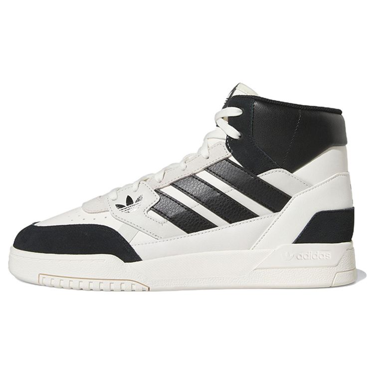Adidas Originals Drop Step Se Leather Casual High-Top Skate Shoes Unisex Sneakers White Black GZ2571