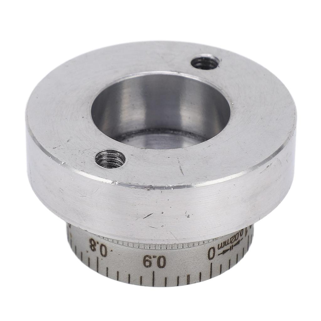 Hand Wheel 50mm Mini Lathe Hand Wheel Mini Lathe Hand Wheel with Handle Crank Aluminum Alloy 50mm 2in 0‑1mm Scale  Size