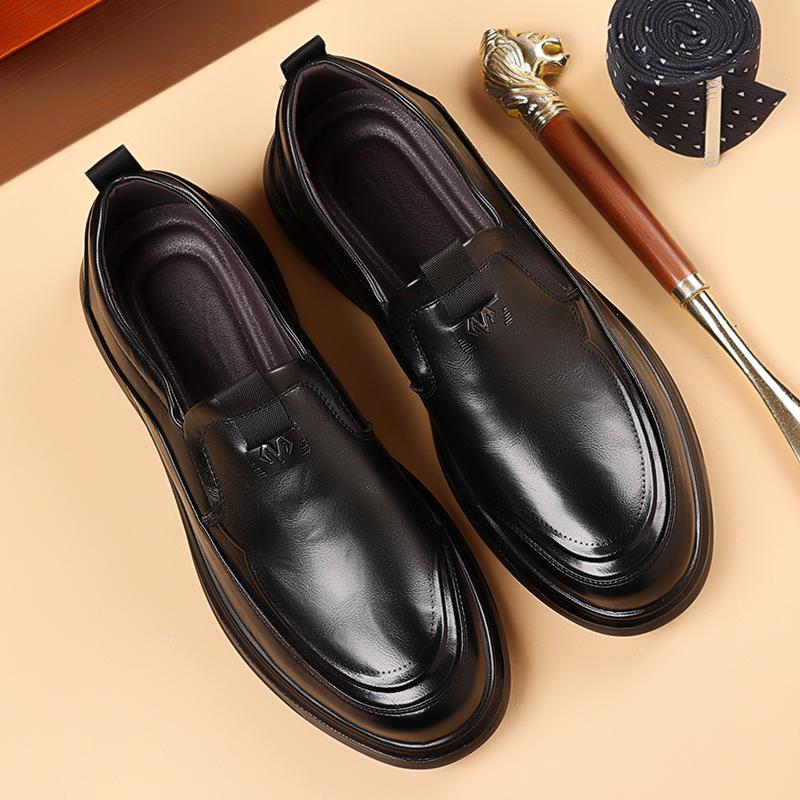 Fashion Leather Shoes For Man Genuine Leather Casual Shoes Fashion Business Oxford Shoes High Quality Designer Work Shoes