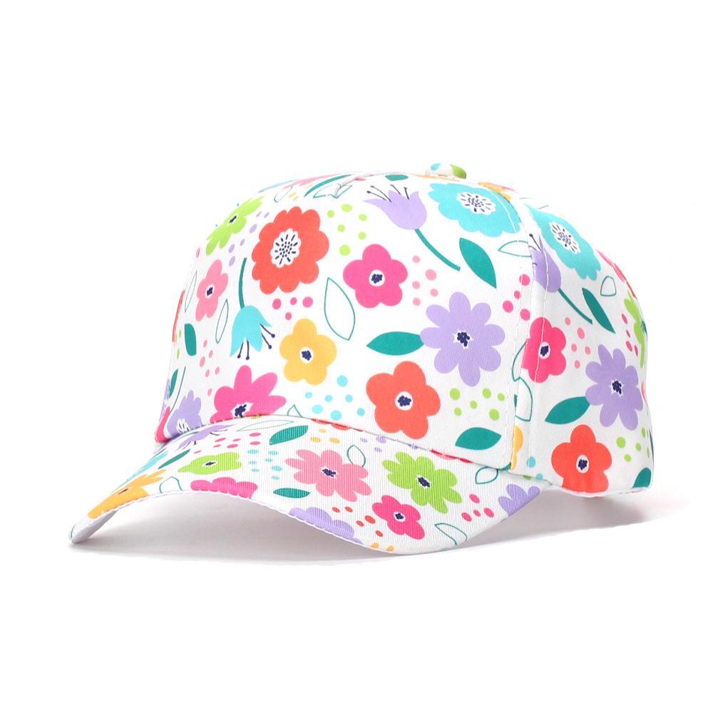 Dinosaur & Butterfly Digital Print Children's Sun Protection Baseball Caps