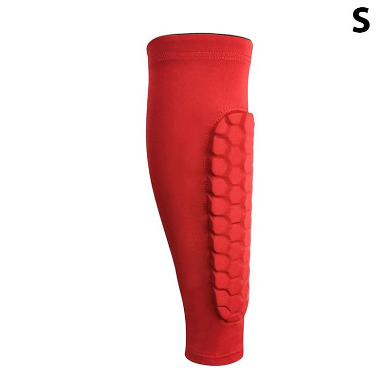 Waben-Schienbeinschoner Ski-Beinpolster Atmungsaktiv Anti-Kollision Fußball Basketball Radfahren Schützend Elastische Sport-Leggings 1 Stück