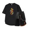 Dmo Men's Short Sleeved Set Summer Short Sleeved Slim Fit Upper Garment Men's Two-piece Set