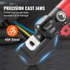 Crimping Tool, AWG12-2/0 Copper And Aluminum Terminal Battery Lug Hydraulic Crimper, with a Cutting Pliers, Gloves, 10pcs Copper Ring Connectors, 8 x
