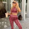 Traje de Yoga Ombligo al Aire Manga Corta Sin Costuras Ajustado Delgado Slim Fit Mujer Traje Deportivo