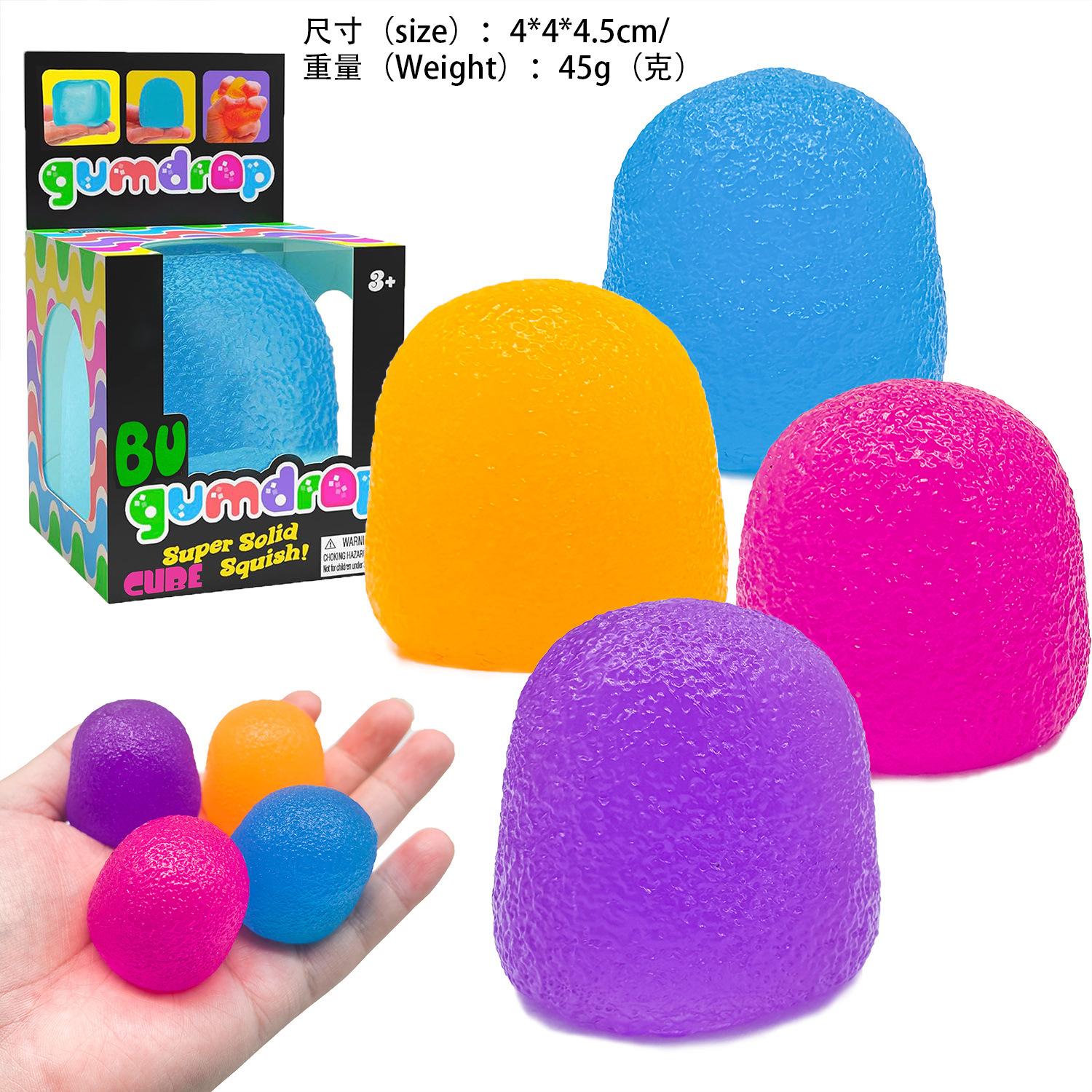 

3D Transparent Squishy Toys, Slow Rising Sensory Fidget Toys, Non-Toxic Stress Relief Balls for Kids & Adults 1box