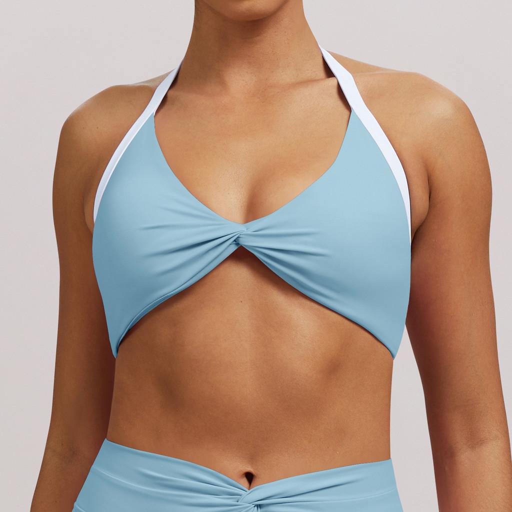 Nude Feel Yoga Bra With Removable Pads For Running And Fitness In Youth Women