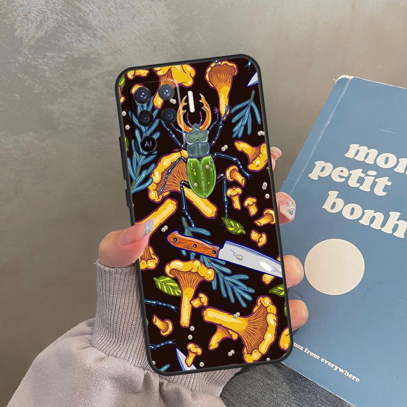 mushroom forest Case For Oppo A74 A94 A54 A18 A38 A58 A78 A98 A40 A60 A80 A16 A76 A96 A15 A17 A77 A57S Cover