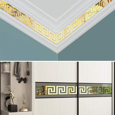 10 teile/satz 16/10/5cm Taille Linie Spiegel Aufkleber Selbst Klebe DIY Wand Aufkleber für Wohnzimmer rand Streifen Ecke Linie Wand Dekor